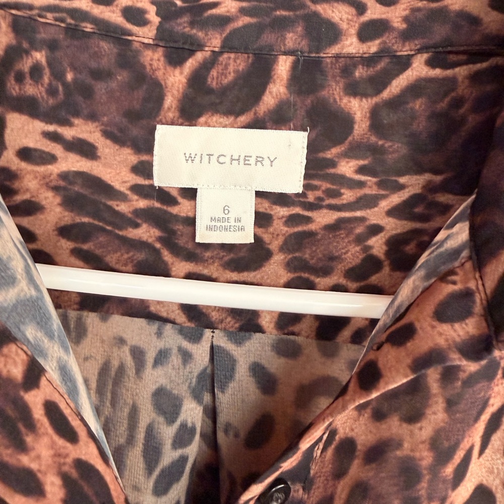 Witchery Leopard-Print Blouse - Picture 5 of 6